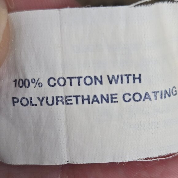 Gap Size XS Coated Cotton Trench Coat Cream Geometric Print Double Breasted Belt - Picture 16 of 16